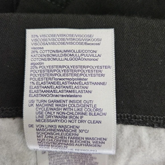 NYDJ Alina Skinny Jeans Black Lift Tuck High Rise Pull On Dark Wash Denim 18W - Picture 5 of 6